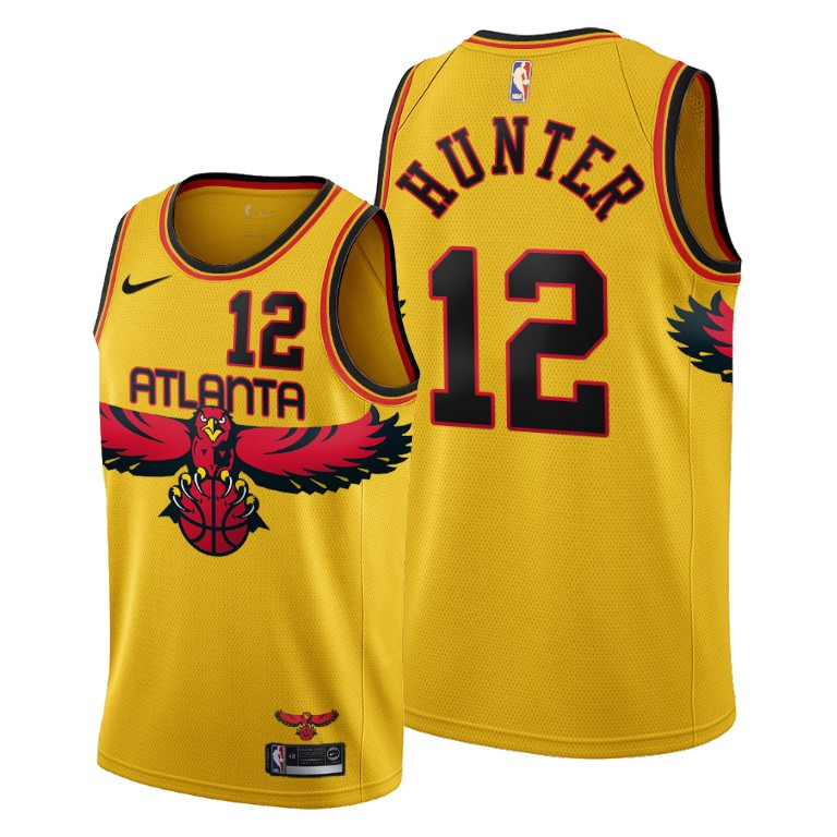 Atlanta Hawks #12 De'Andre Hunter Youth 2021-22 City Edition Gold NBA Jersey