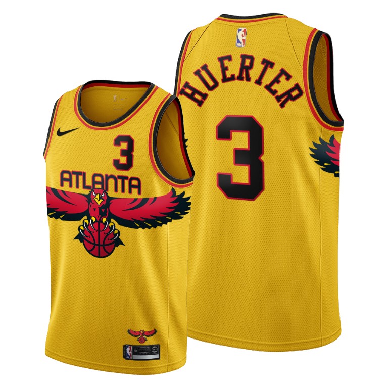Atlanta Hawks #3 Kevin Huerter Youth 2021-22 City Edition Gold NBA Jersey