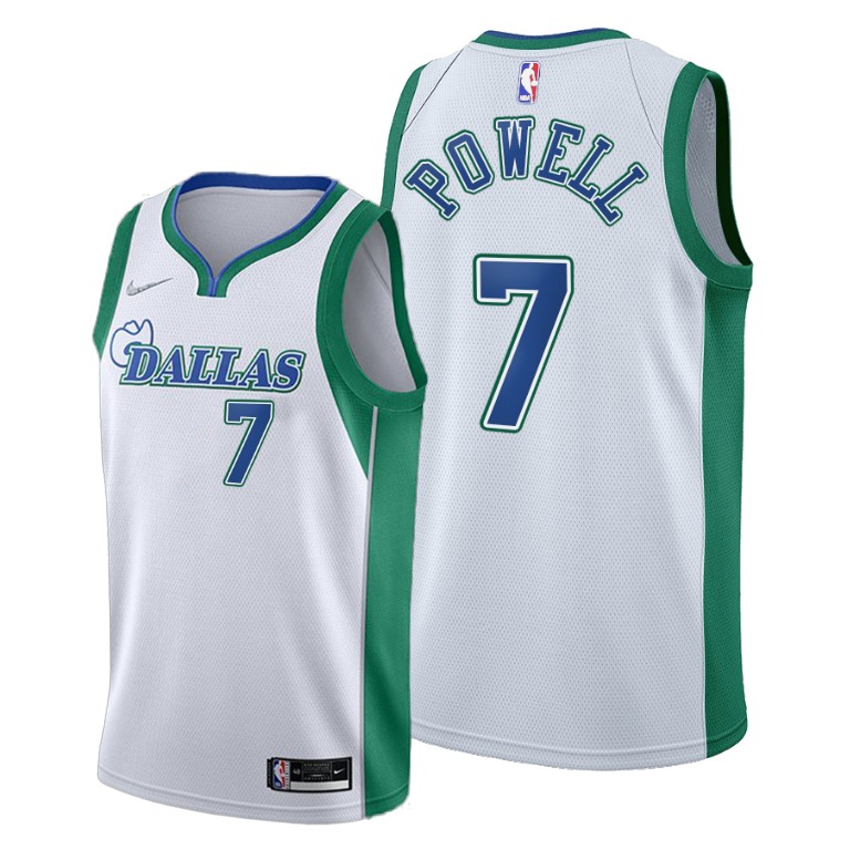 Dallas Mavericks #7 Dwight Powell Youth 2021-22 City Edition White NBA Jersey