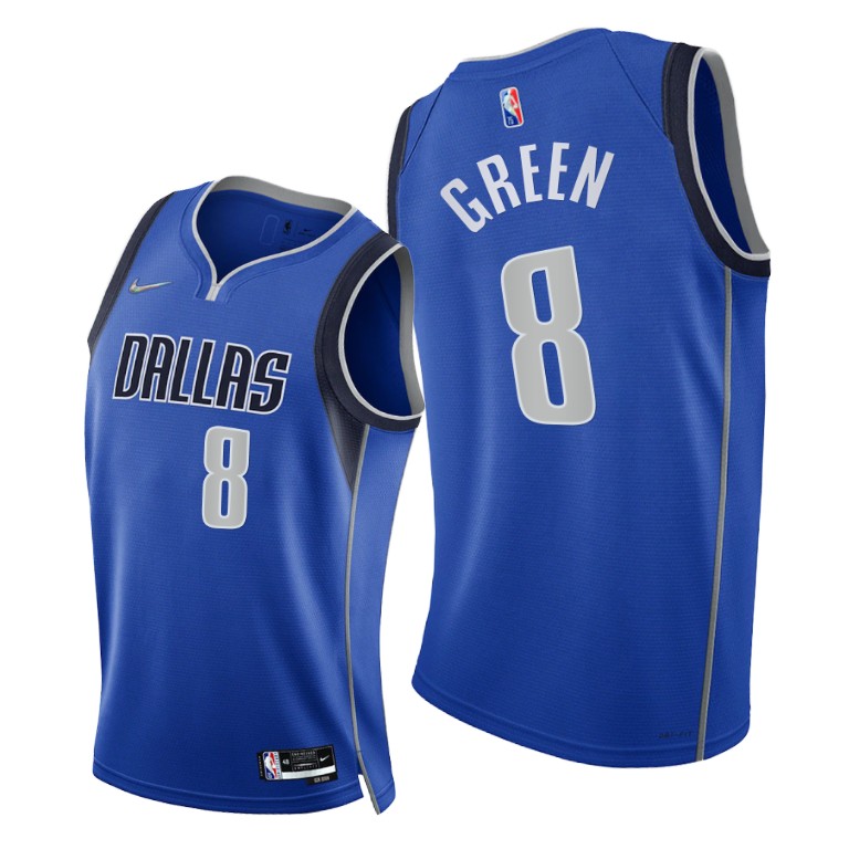 Nike Mavericks #8 Josh Green Youth 2021-22 75th Diamond Anniversary NBA Jersey Blue