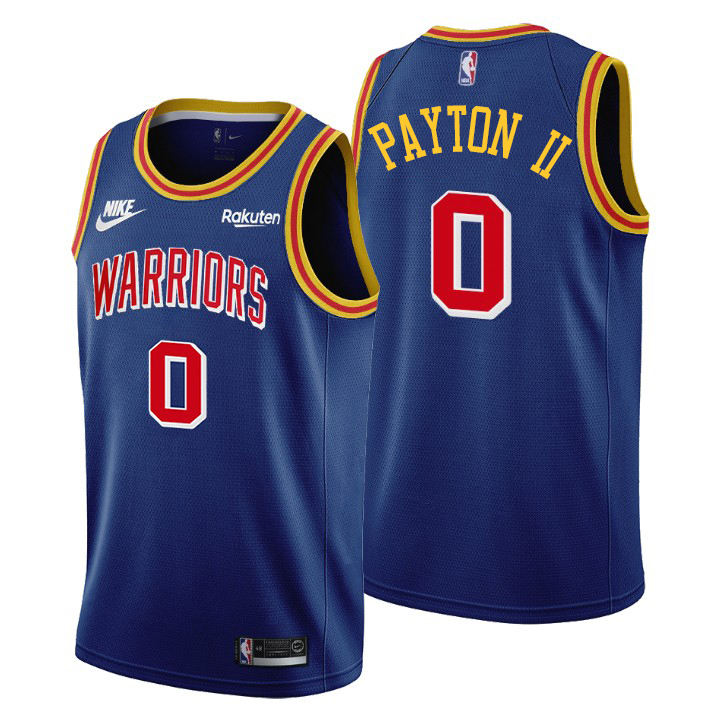 Golden State Warriors #0 Gary Payton II Nike Releases Classic Edition Youth NBA 75th Anniversary Jersey Blue