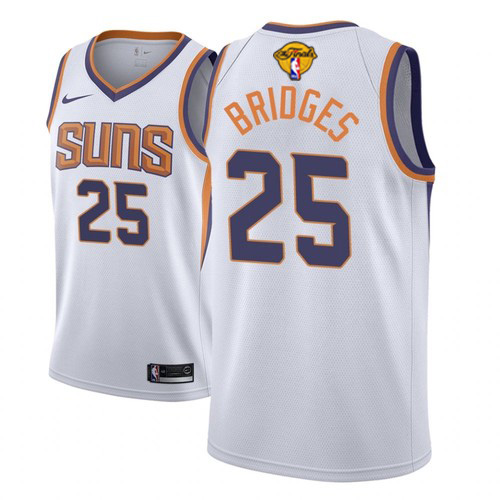 Nike Suns #25 Mikal Bridges Youth 2021 NBA Finals Bound Swingman Association Edition Jersey White