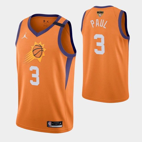 Phoenix Suns #3 Chris Paul Youth 2021 NBA Finals Bound Statement Edition NBA Jersey Orange
