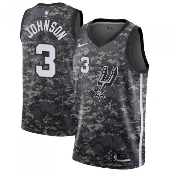 Nike Spurs #3 Keldon Johnson Black Youth NBA Swingman City Edition 2018/19 Jersey