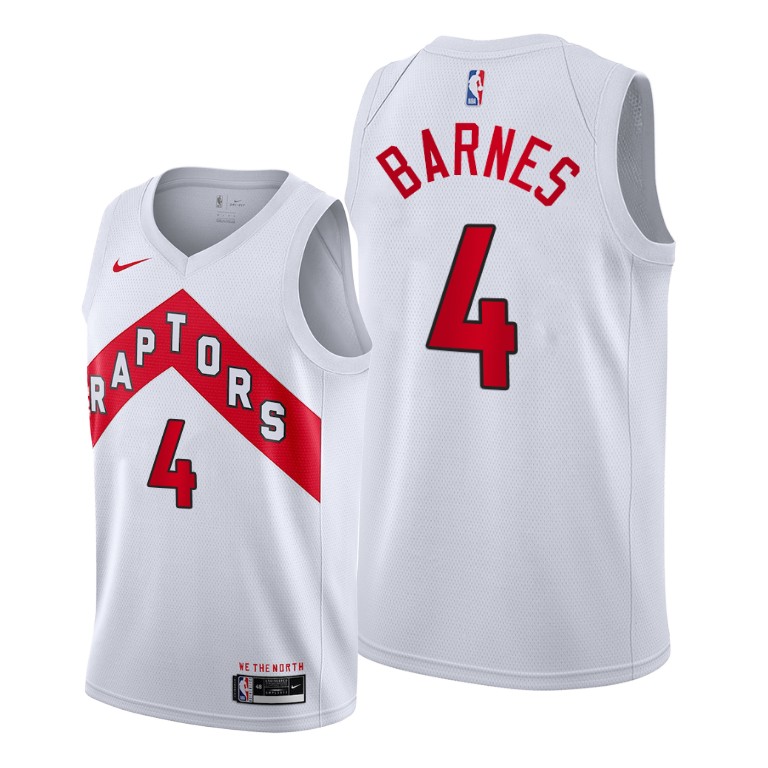 Toronto Raptors #4 Scottie Barnes Youth White Jersey