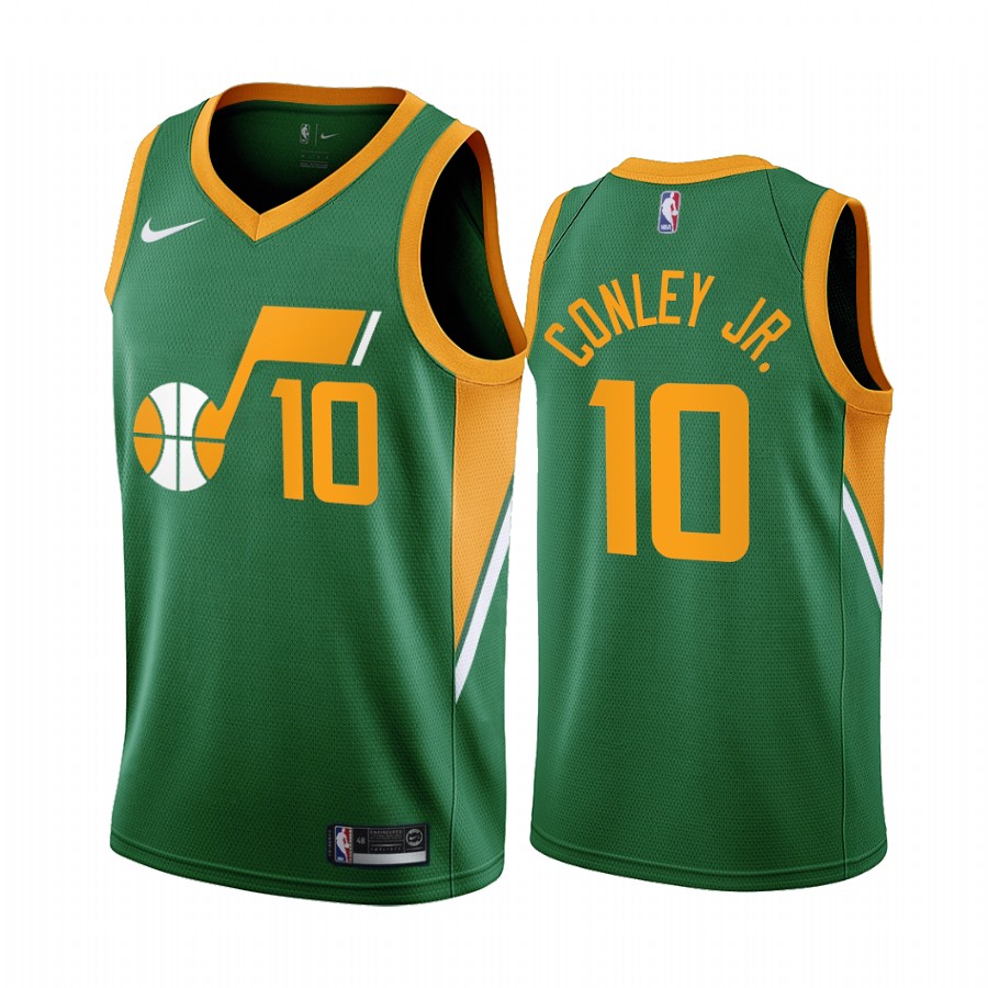 Utah Jazz #10 Mike Conley Green Youth NBA Swingman 2020-21 Earned Edition Jersey