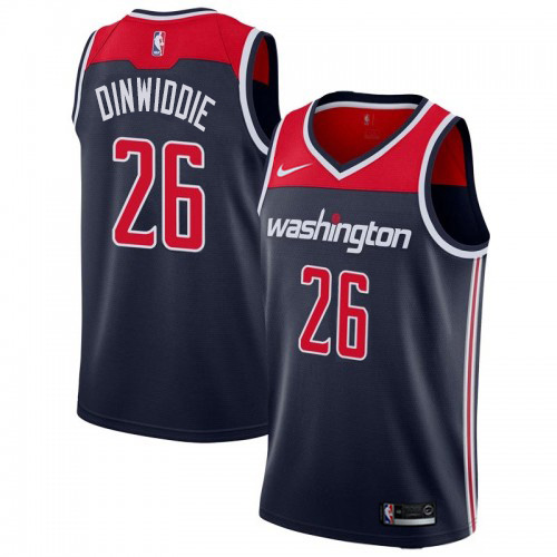 Nike Wizards #26 Spencer Dinwiddie Youth Navy Blue NBA Swingman Statement Edition Jersey