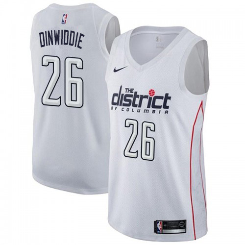Nike Wizards #26 Spencer Dinwiddie Youth White NBA Swingman City Edition Jersey