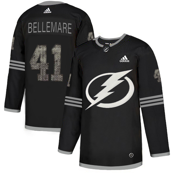 Adidas Lightning #41 Pierre-Edouard Bellemare Black Authentic Classic Stitched Youth NHL Jersey