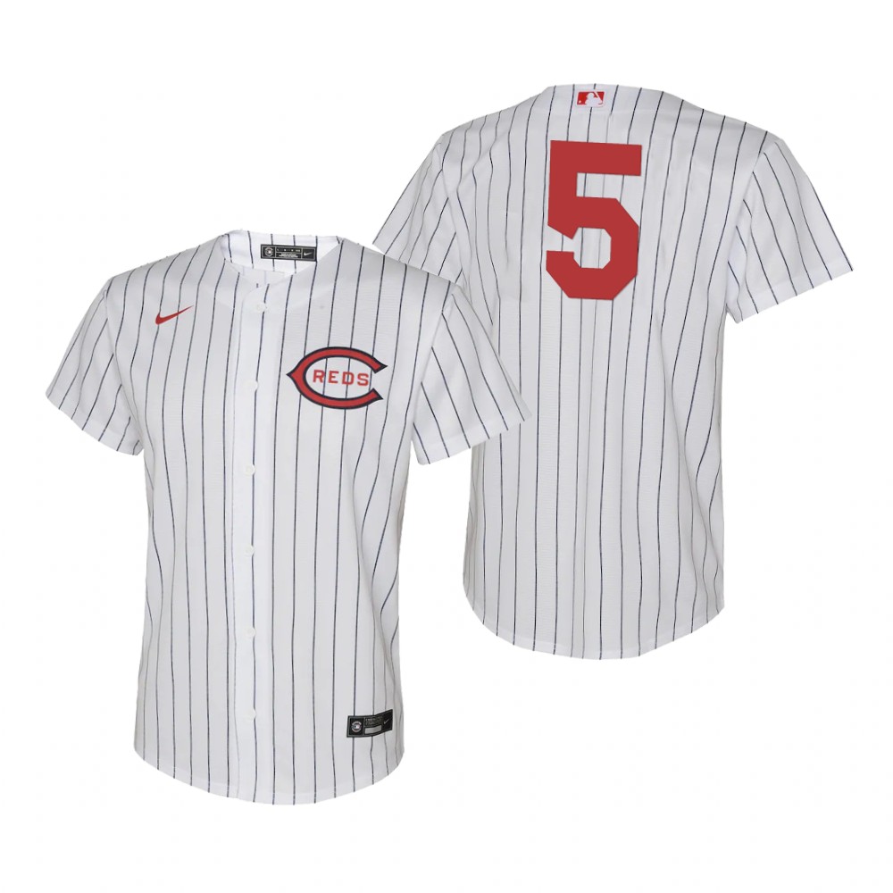 Cincinnati Reds #5 Johnny Bench Youth 2022 Field of Dreams MLB Game Jersey - White
