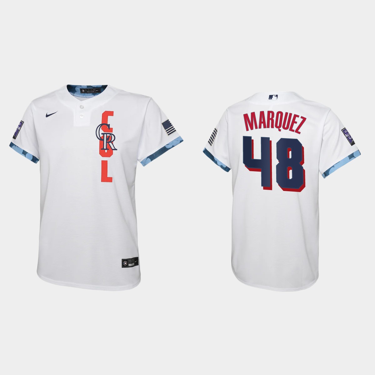 Colorado Rockies #48 German Marquez Youth 2021 Mlb All Star Game White Jersey