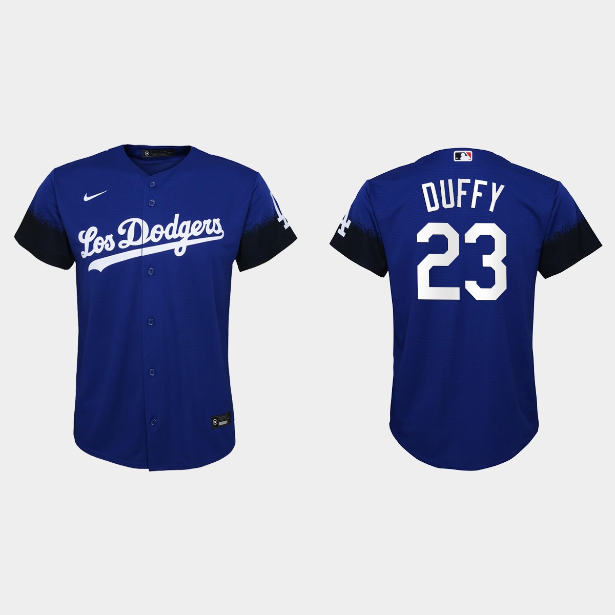 Los Angeles Dodgers #23 Danny Duffy Nike Youth 2021 City Connect MLB Jersey Royal