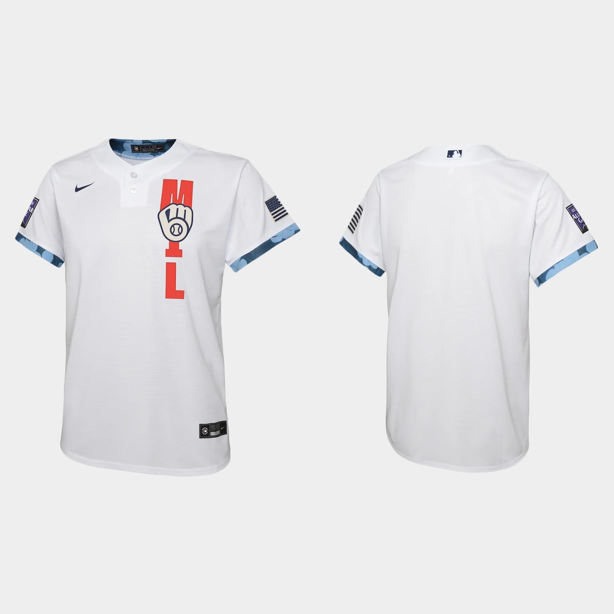 Milwaukee Brewers Youth 2021 Mlb All Star Game White Jersey