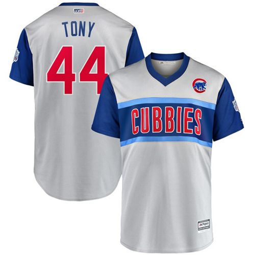 Cubs #44 Anthony Rizzo Gray 