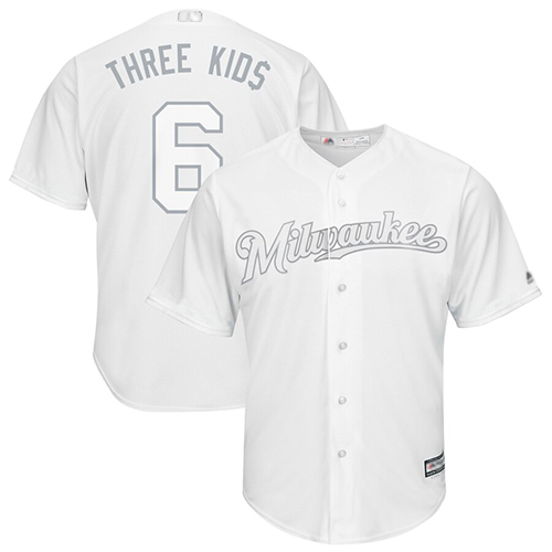 Brewers #6 Lorenzo Cain White 