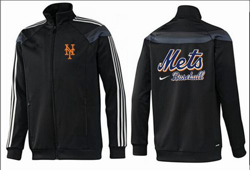 MLB New York Mets Zip Jacket Black_2