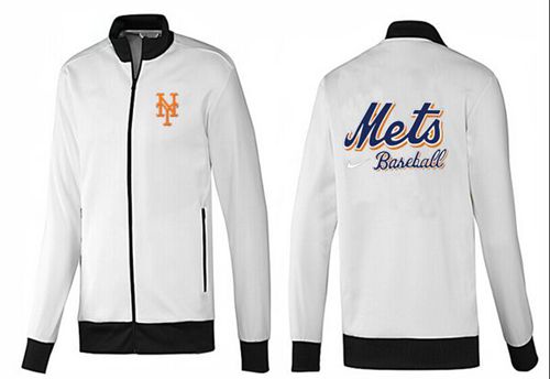 MLB New York Mets Zip Jacket White_4
