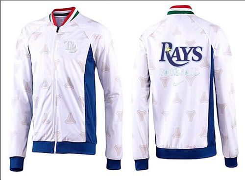 MLB Tampa Bay Rays Zip Jacket White_4