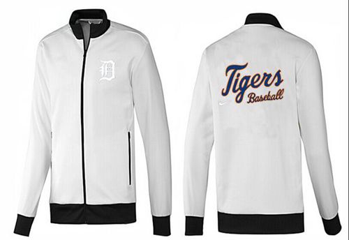 MLB Detroit Tigers Zip Jacket White_1