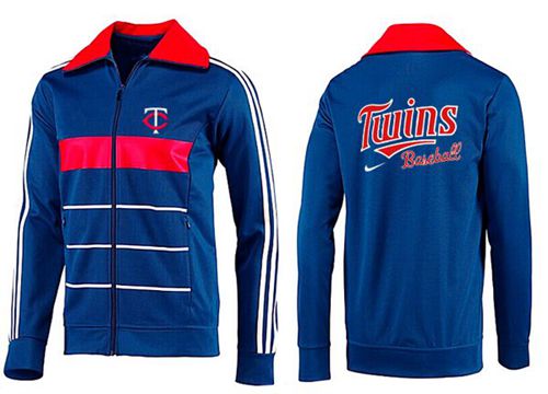 MLB Minnesota Twins Zip Jacket Blue_2