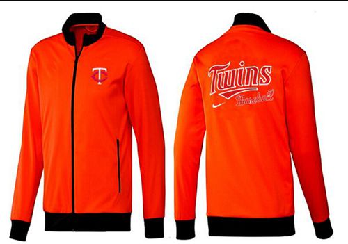 MLB Minnesota Twins Zip Jacket Orange