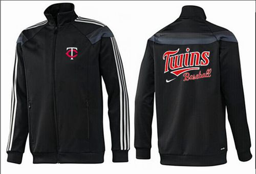 MLB Minnesota Twins Zip Jacket Black
