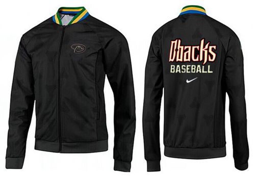 MLB Arizona Diamondbacks Zip Jacket Black_4