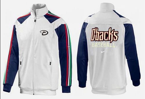 MLB Arizona Diamondbacks Zip Jacket White_1