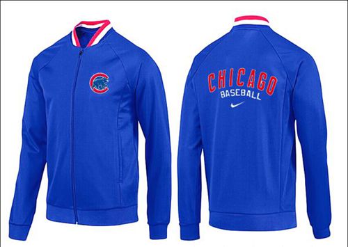 MLB Chicago Cubs Zip Jacket Blue_1
