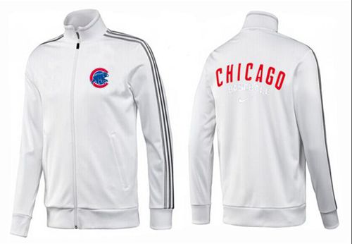 MLB Chicago Cubs Zip Jacket White_2
