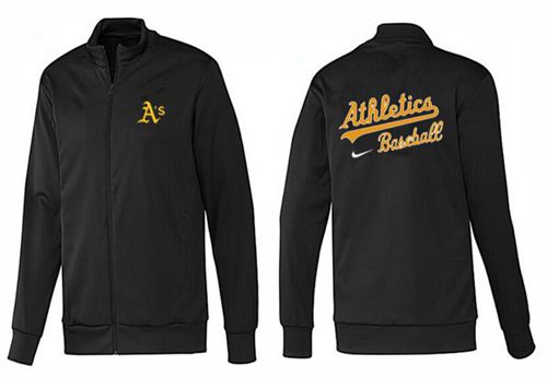 MLB Oakland Athletics Zip Jacket Black_1