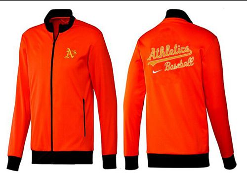 MLB Oakland Athletics Zip Jacket Orange