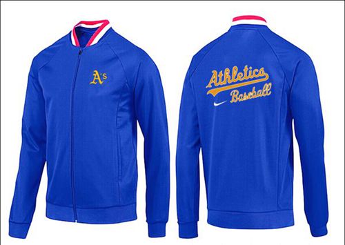 MLB Oakland Athletics Zip Jacket Blue_1