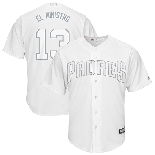 Padres #13 Manny Machado White 