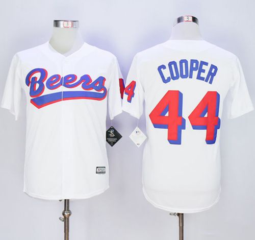 Beers Movie #44 Joe Cooper White Stitched Baseball Jersey