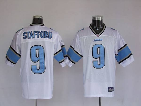 Lions #9 Matthew Stafford White Stitched NFL Jersey