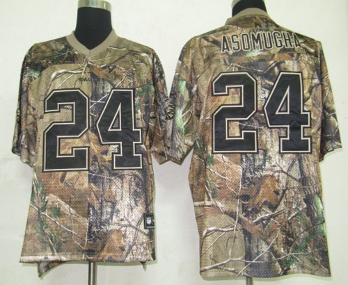 Eagles #24 Nnamdi Asomugha Camouflage Realtree Embroidered NFL Jersey