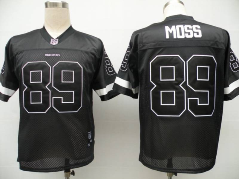 Washington Commanders #89 Santana Moss Black Shadow Stitched NFL Jersey