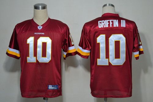 Washington Commanders #10 Robert Griffin III Red Stitched NFL Jersey