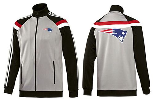 NFL New England Patriots Team Logo Jacket Grey