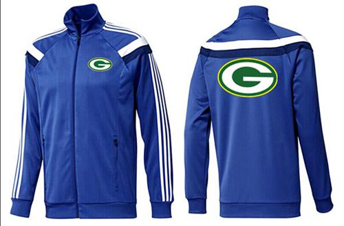 NFL Green Bay Packers Team Logo Jacket Blue_4