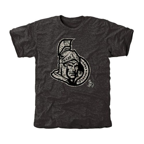 Men's Ottawa Senators Black Rink Warrior T-Shirt