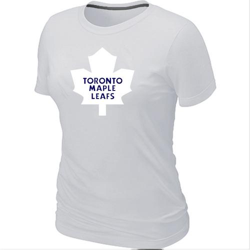 Women's Toronto Maple Leafs Big & Tall Logo White NHL T-Shirt