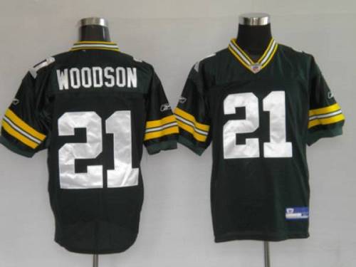Packers #21 Charles Woodson Green Stitched Youth NFL Jersey