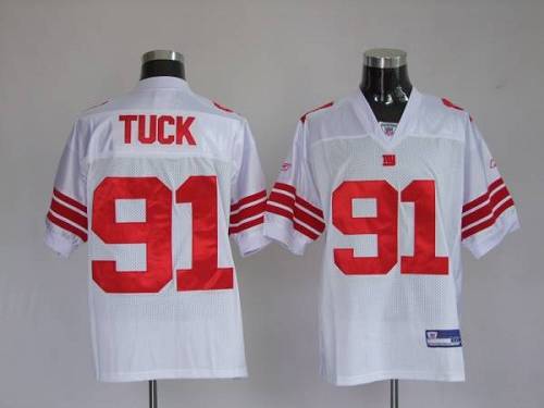 Giants #91 Justin Tuck White Stitched Youth NFL Jersey