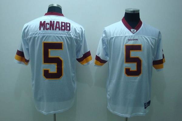 Commanders #5 Donovan McNabb White Stitched Youth NFL Jersey